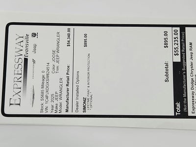 2025 Jeep Wrangler JEEP WRANGLER 4-DOOR SPORT