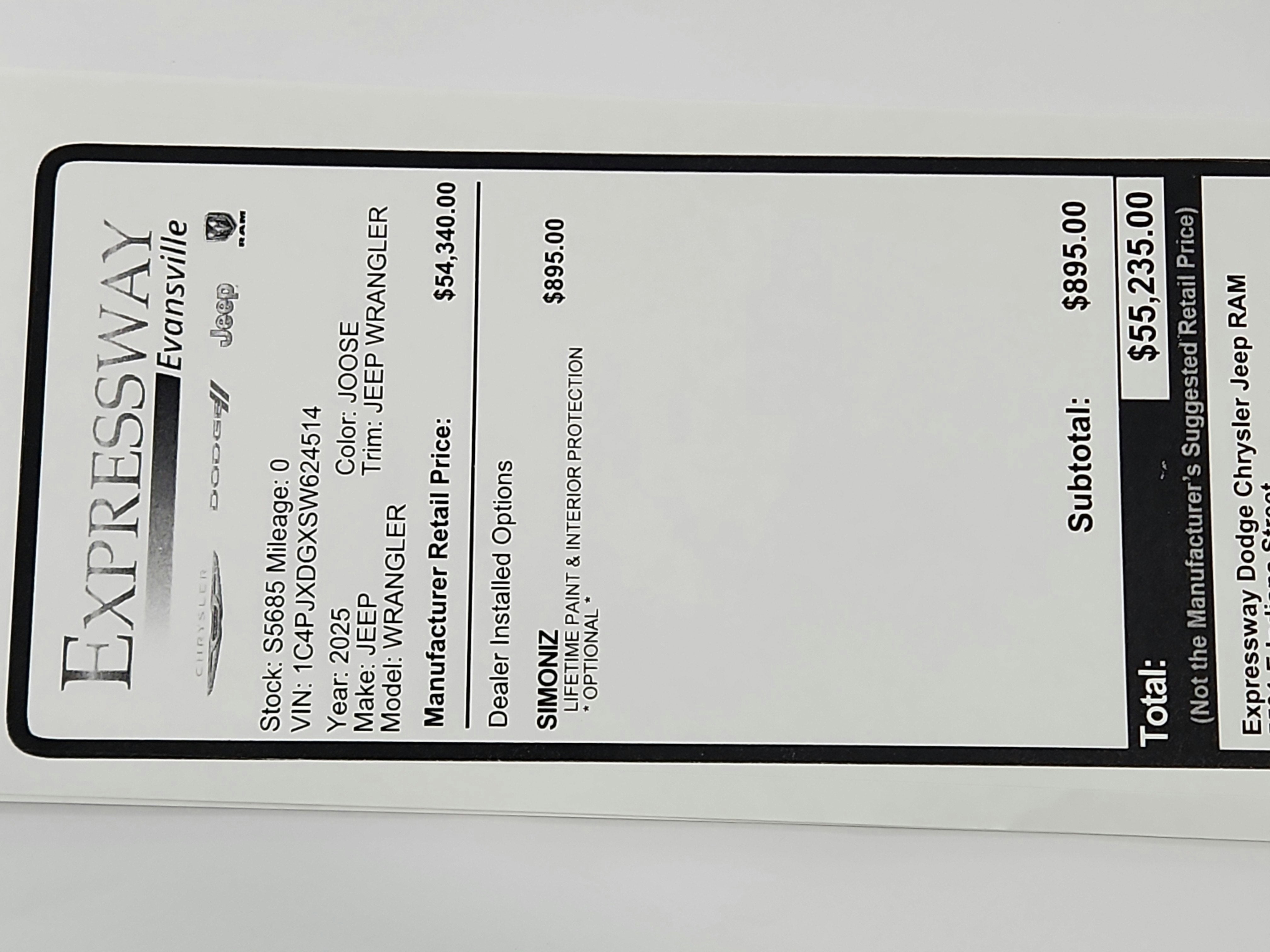 2025 Jeep Wrangler JEEP WRANGLER 4-DOOR SPORT