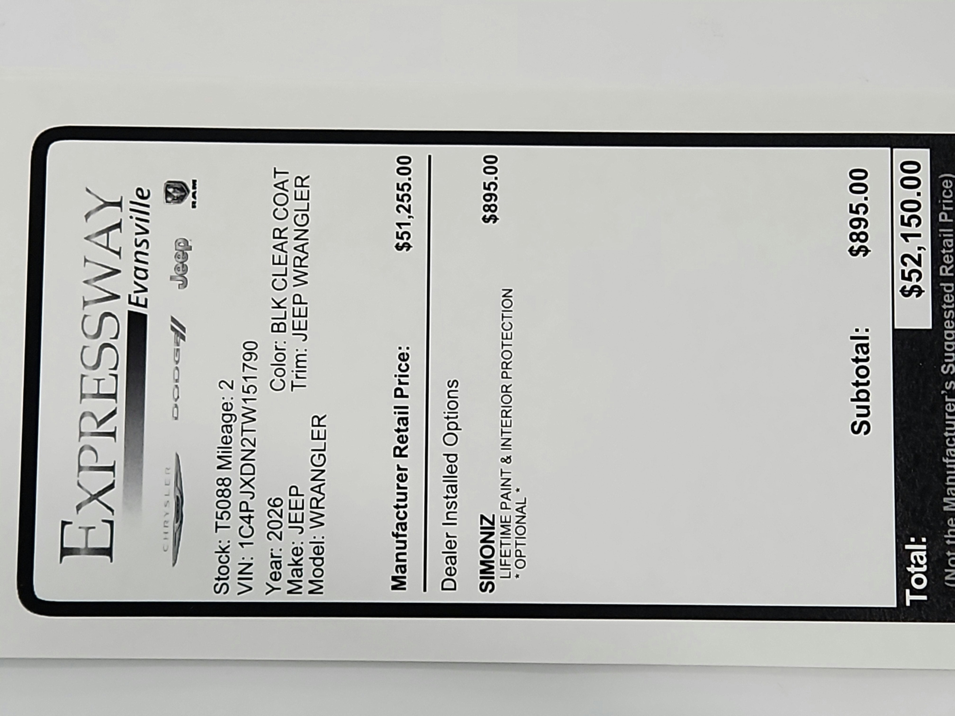 2026 Jeep Wrangler JEEP WRANGLER 4-DOOR SPORT