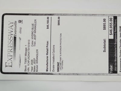 2026 Jeep Wrangler JEEP WRANGLER 4-DOOR SPORT