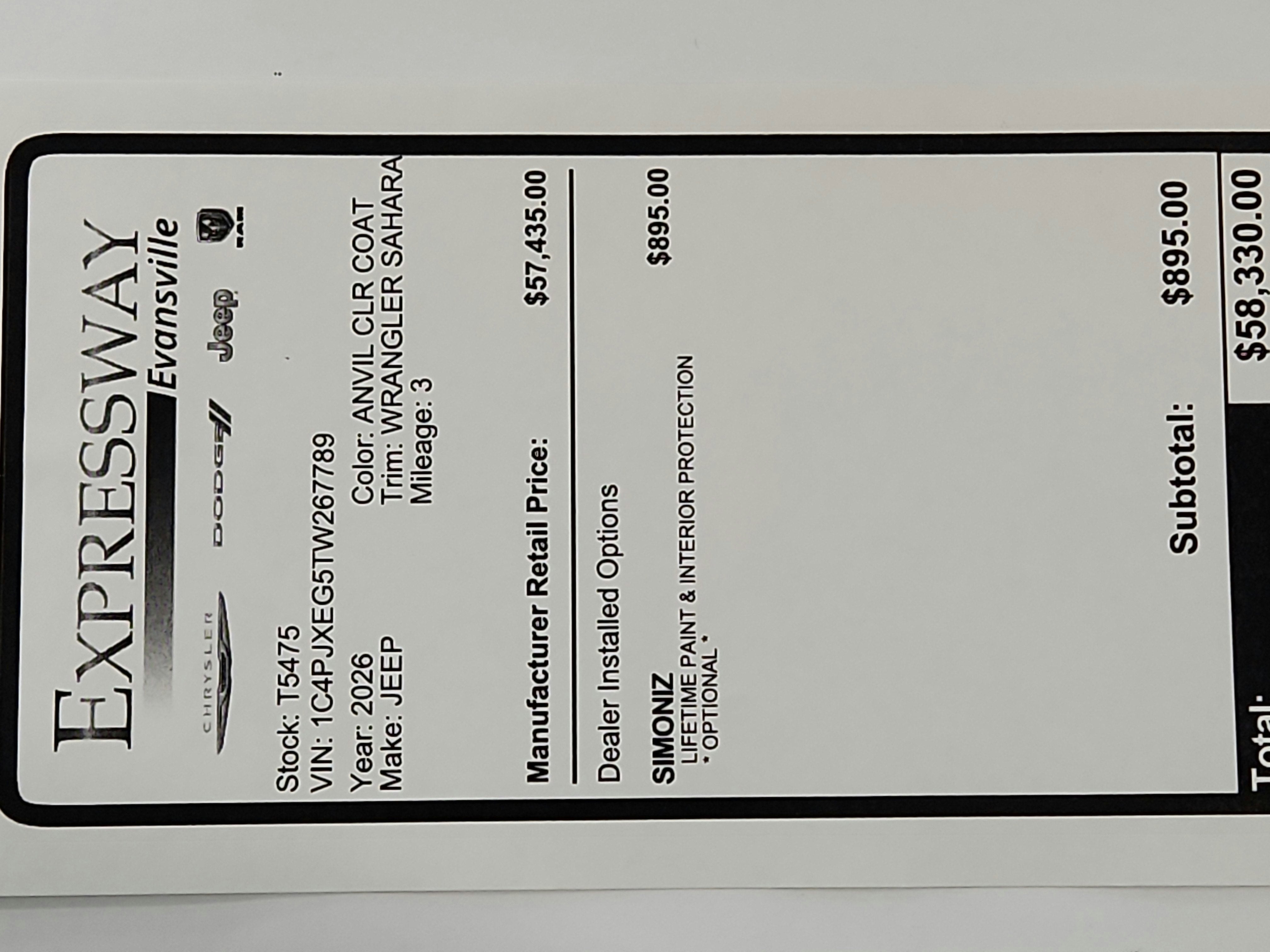 2026 Jeep Wrangler JEEP WRANGLER 4-DOOR SAHARA