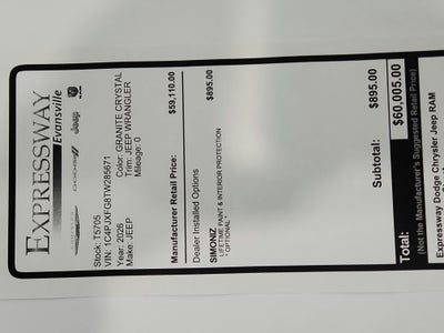 2026 Jeep Wrangler JEEP WRANGLER 4-DOOR RUBICON