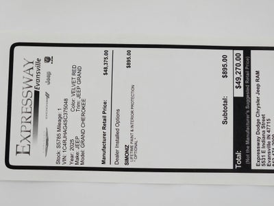 2025 Jeep Grand Cherokee JEEP GRAND CHEROKEE LAREDO 4X4