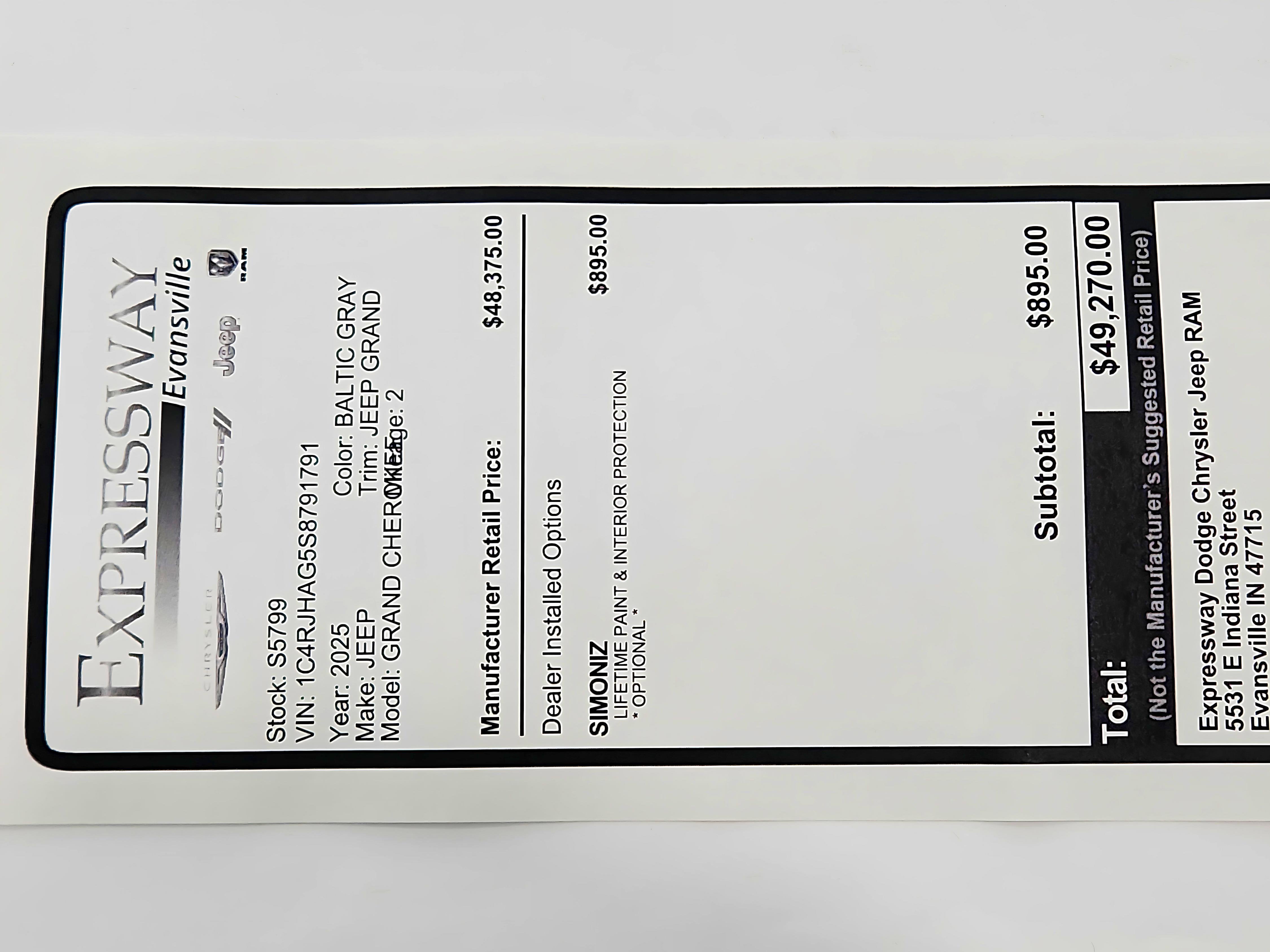 2025 Jeep Grand Cherokee JEEP GRAND CHEROKEE LAREDO 4X4