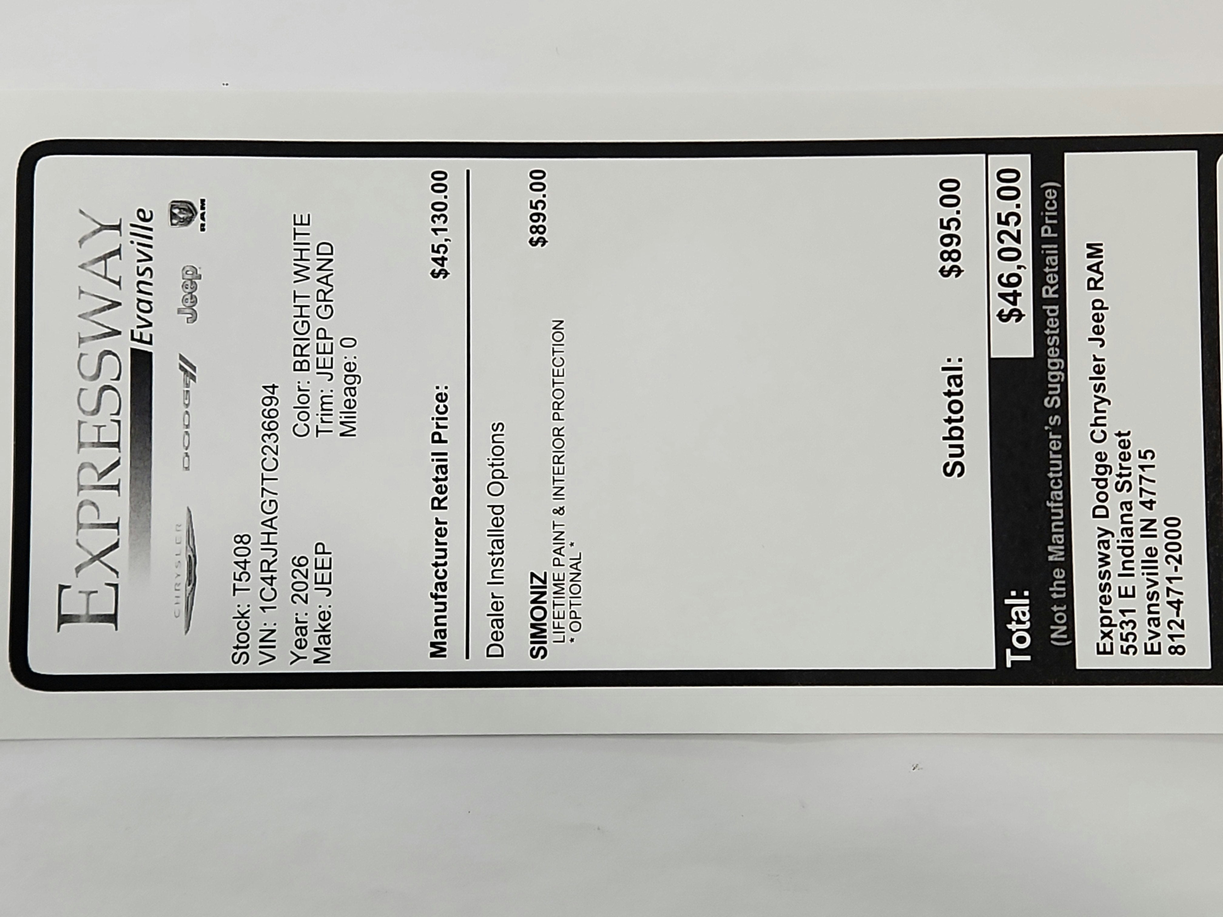 2026 Jeep Grand Cherokee JEEP GRAND CHEROKEE LAREDO 4X4