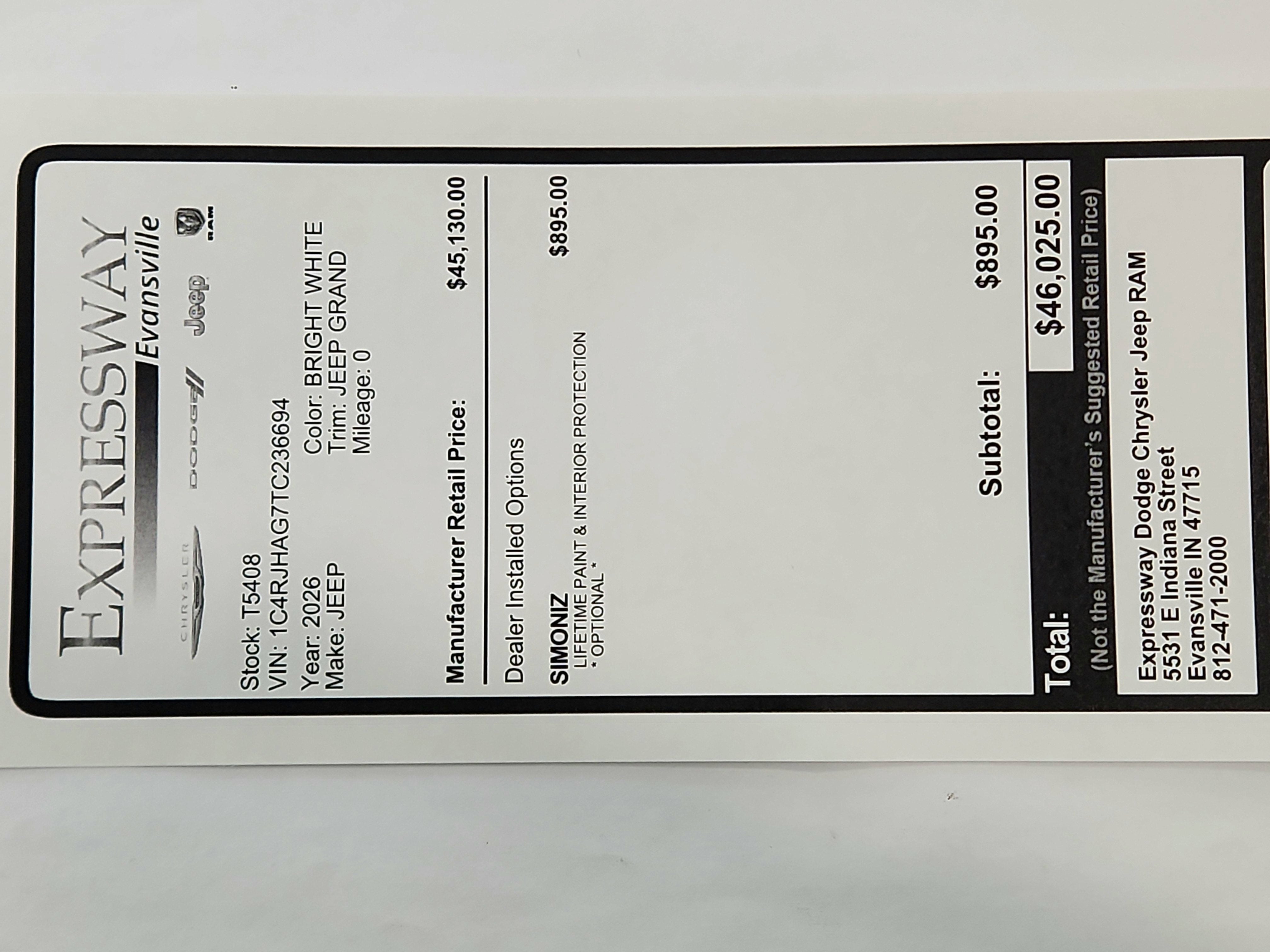 2026 Jeep Grand Cherokee JEEP GRAND CHEROKEE LAREDO 4X4