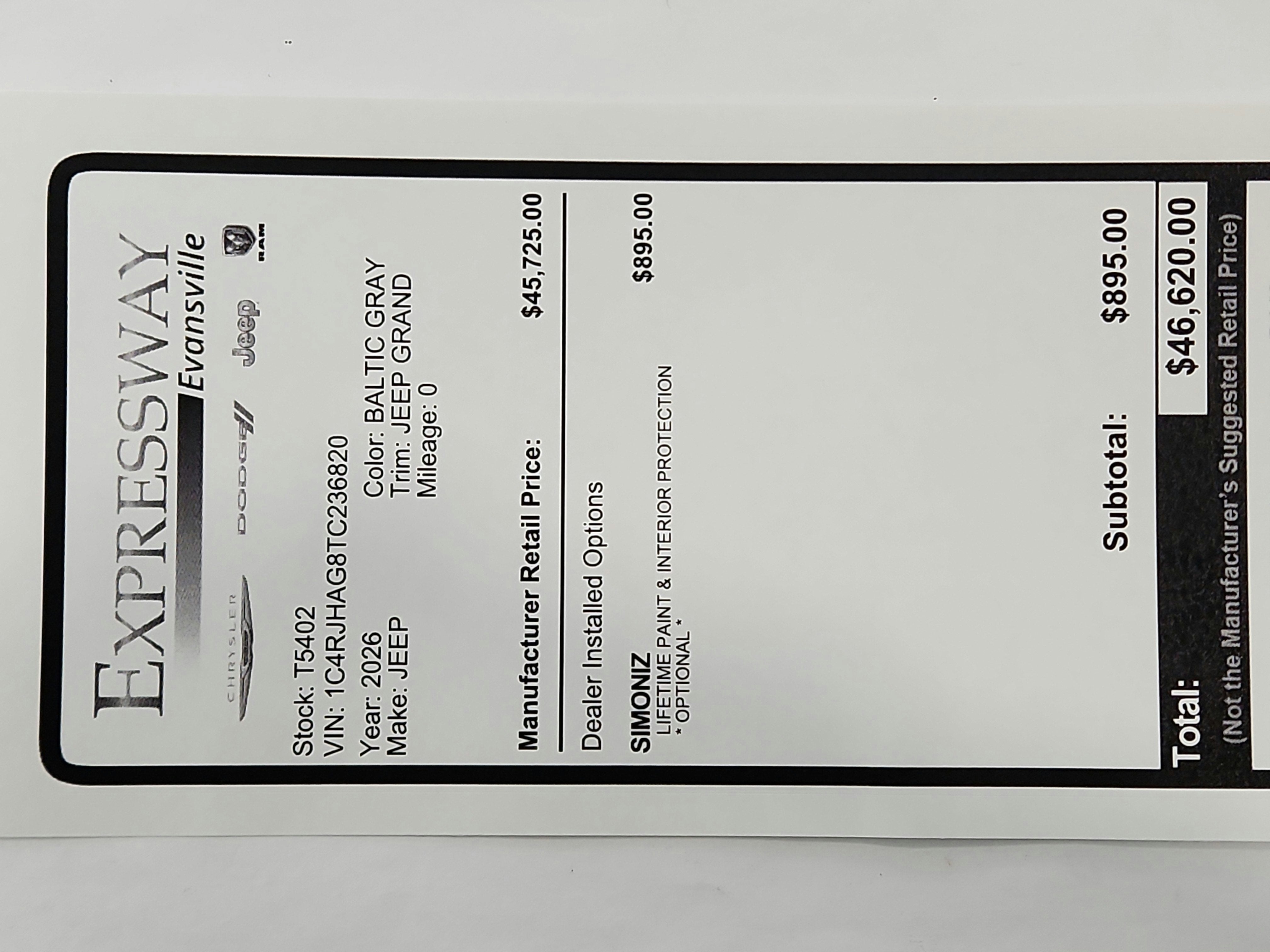 2026 Jeep Grand Cherokee JEEP GRAND CHEROKEE LAREDO 4X4