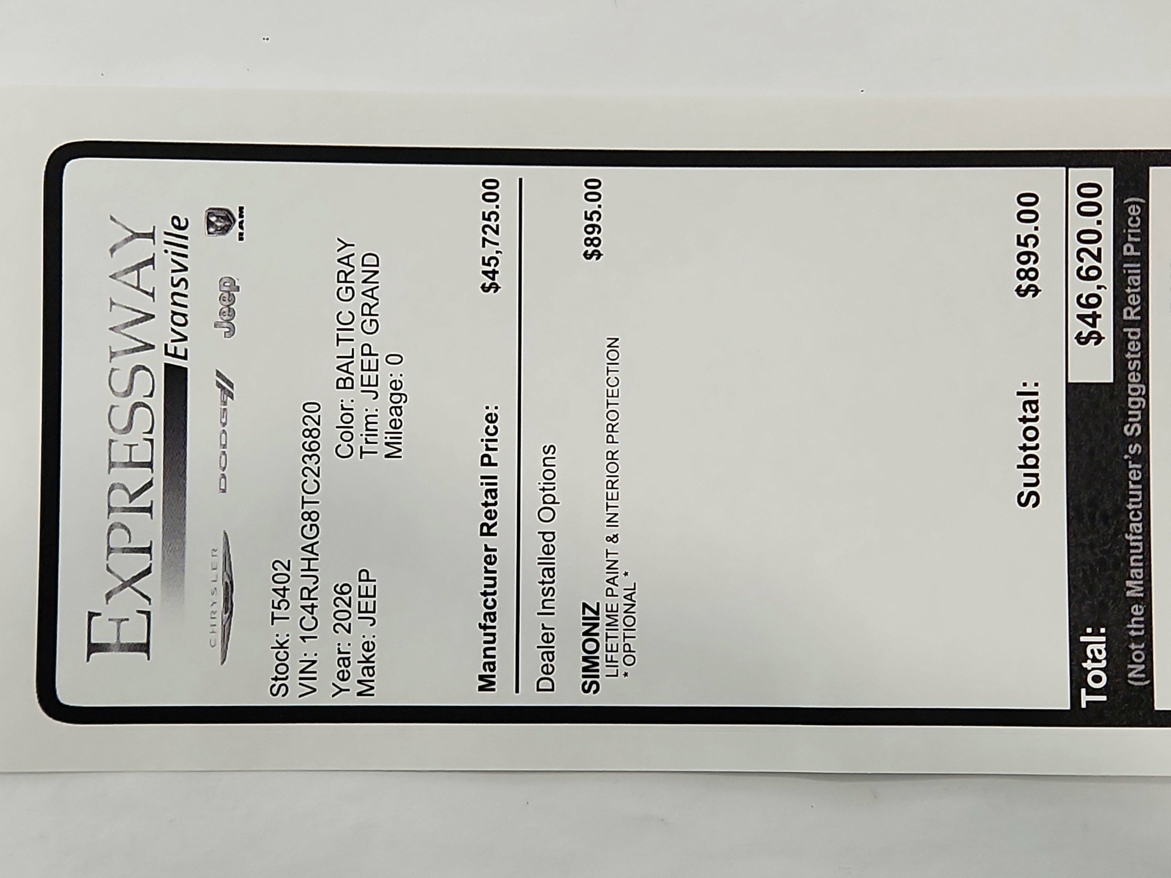2026 Jeep Grand Cherokee JEEP GRAND CHEROKEE LAREDO 4X4
