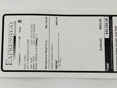 2026 Jeep Grand Cherokee JEEP GRAND CHEROKEE LAREDO 4X4