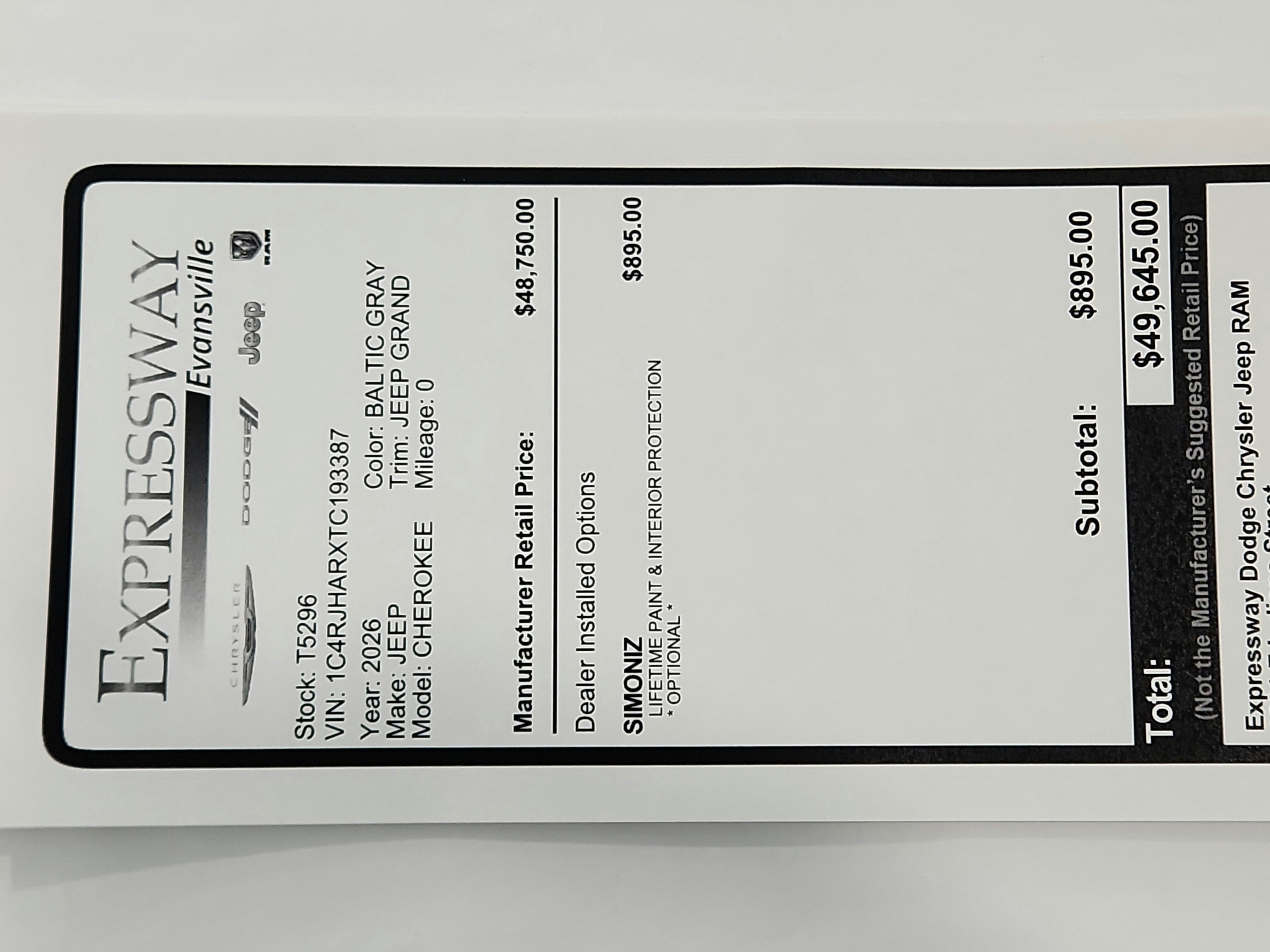 2026 Jeep Grand Cherokee JEEP GRAND CHEROKEE LAREDO 4X4