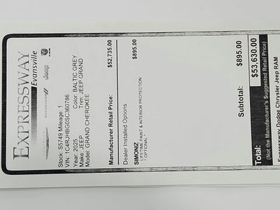 2025 Jeep Grand Cherokee JEEP GRAND CHEROKEE LIMITED 4X4