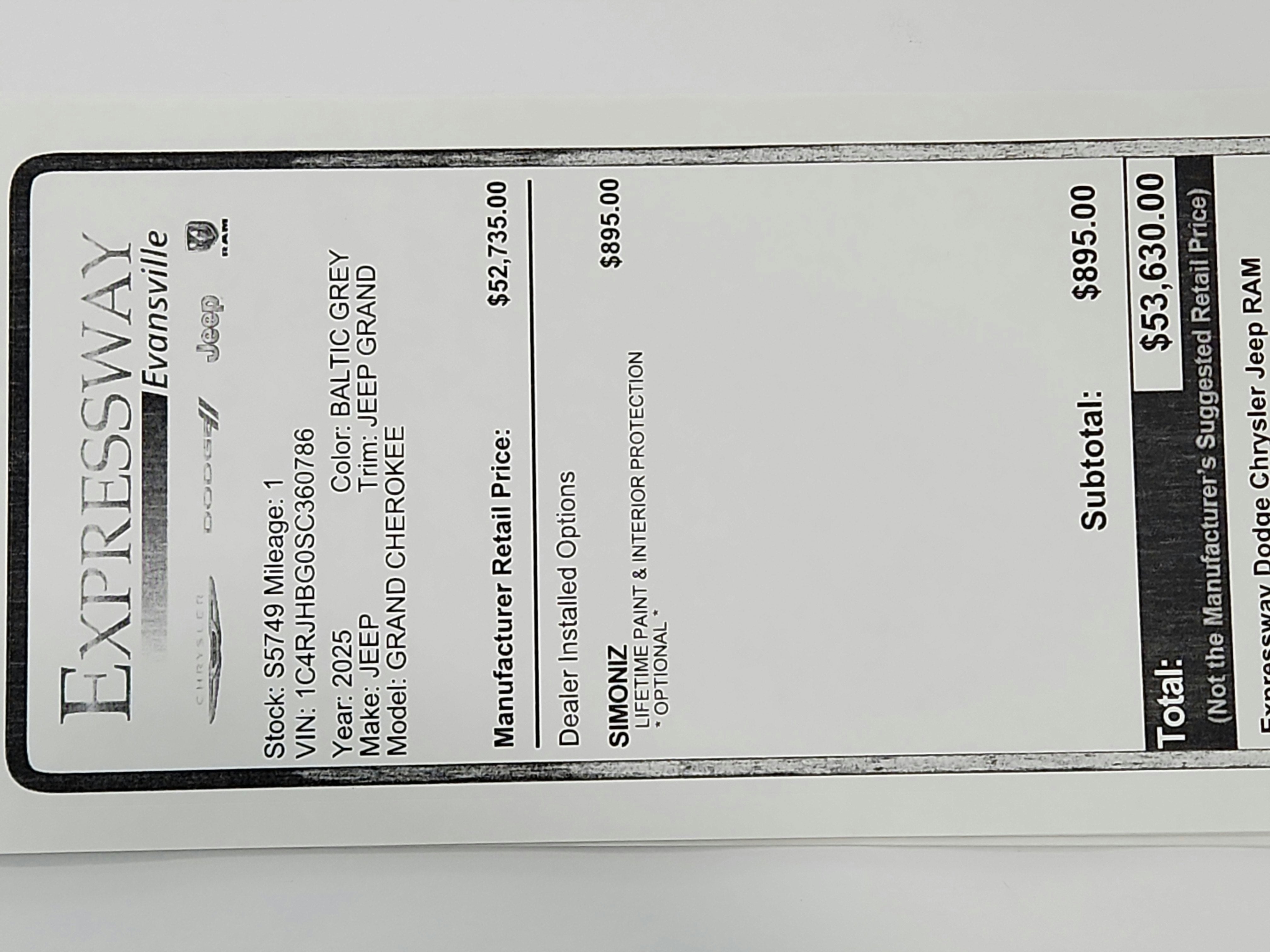 2025 Jeep Grand Cherokee JEEP GRAND CHEROKEE LIMITED 4X4