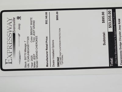 2025 Jeep Grand Cherokee JEEP GRAND CHEROKEE LIMITED 4X4