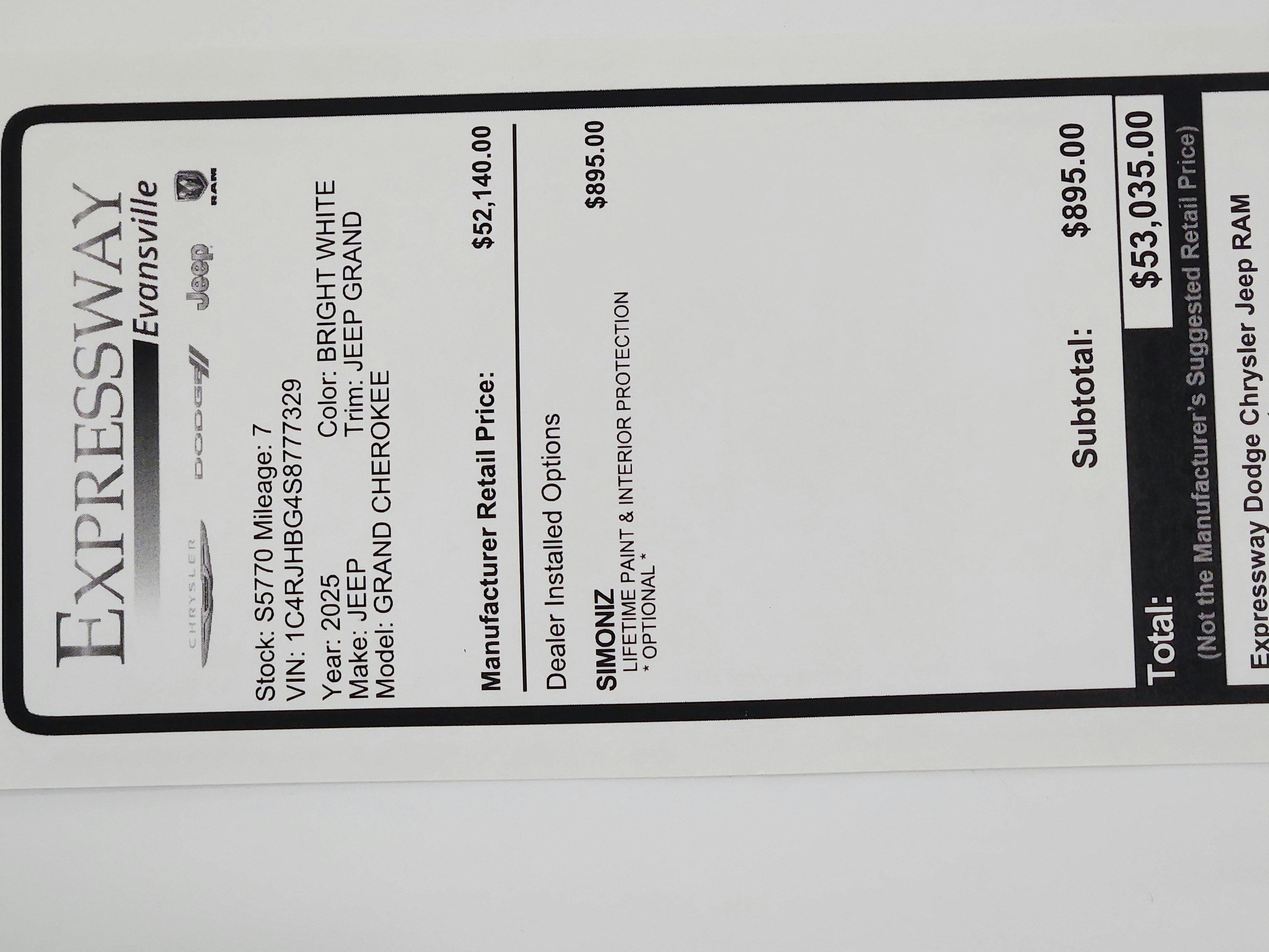 2025 Jeep Grand Cherokee JEEP GRAND CHEROKEE LIMITED 4X4