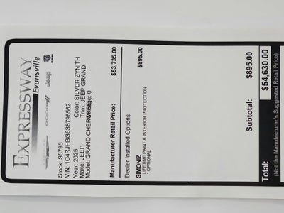 2025 Jeep Grand Cherokee JEEP GRAND CHEROKEE LIMITED 4X4