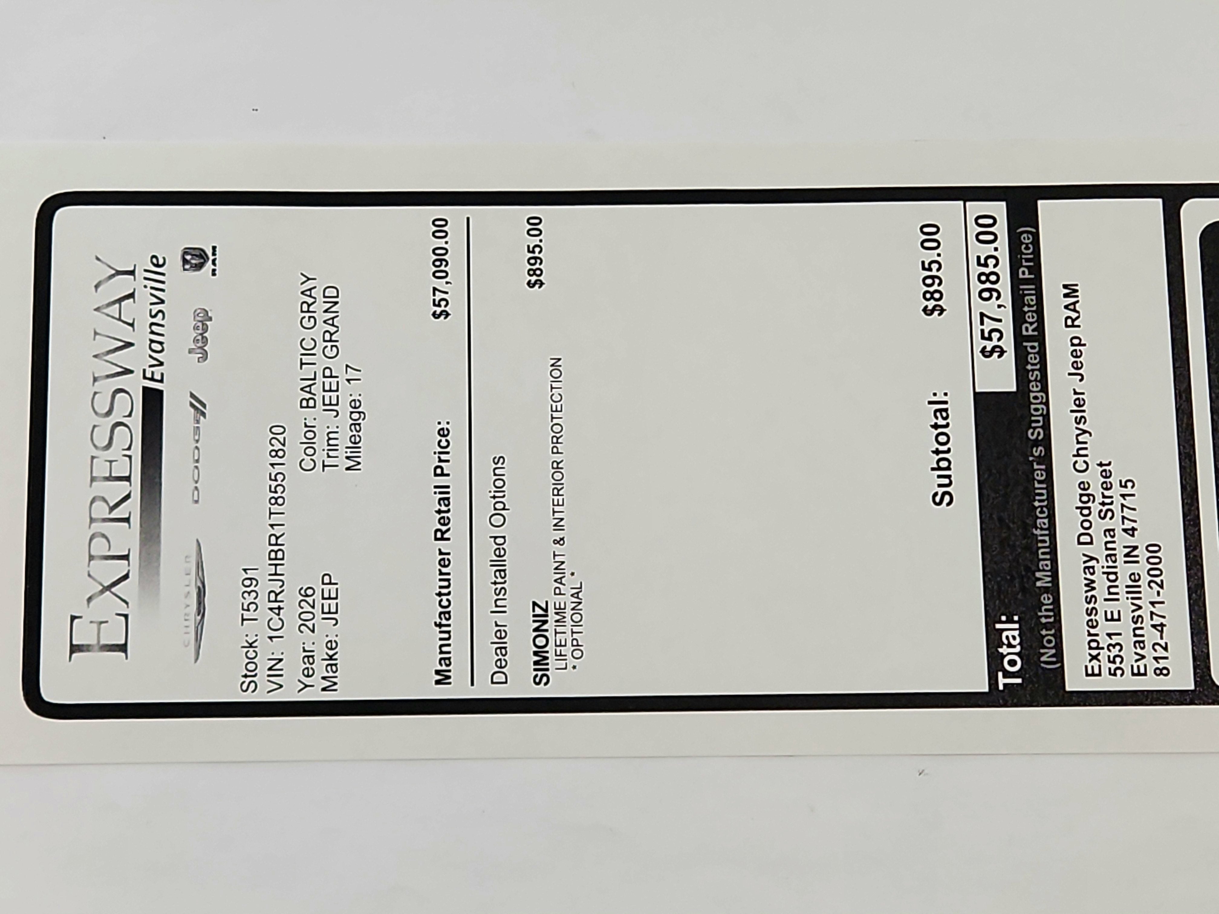 2026 Jeep Grand Cherokee JEEP GRAND CHEROKEE LIMITED 4X4