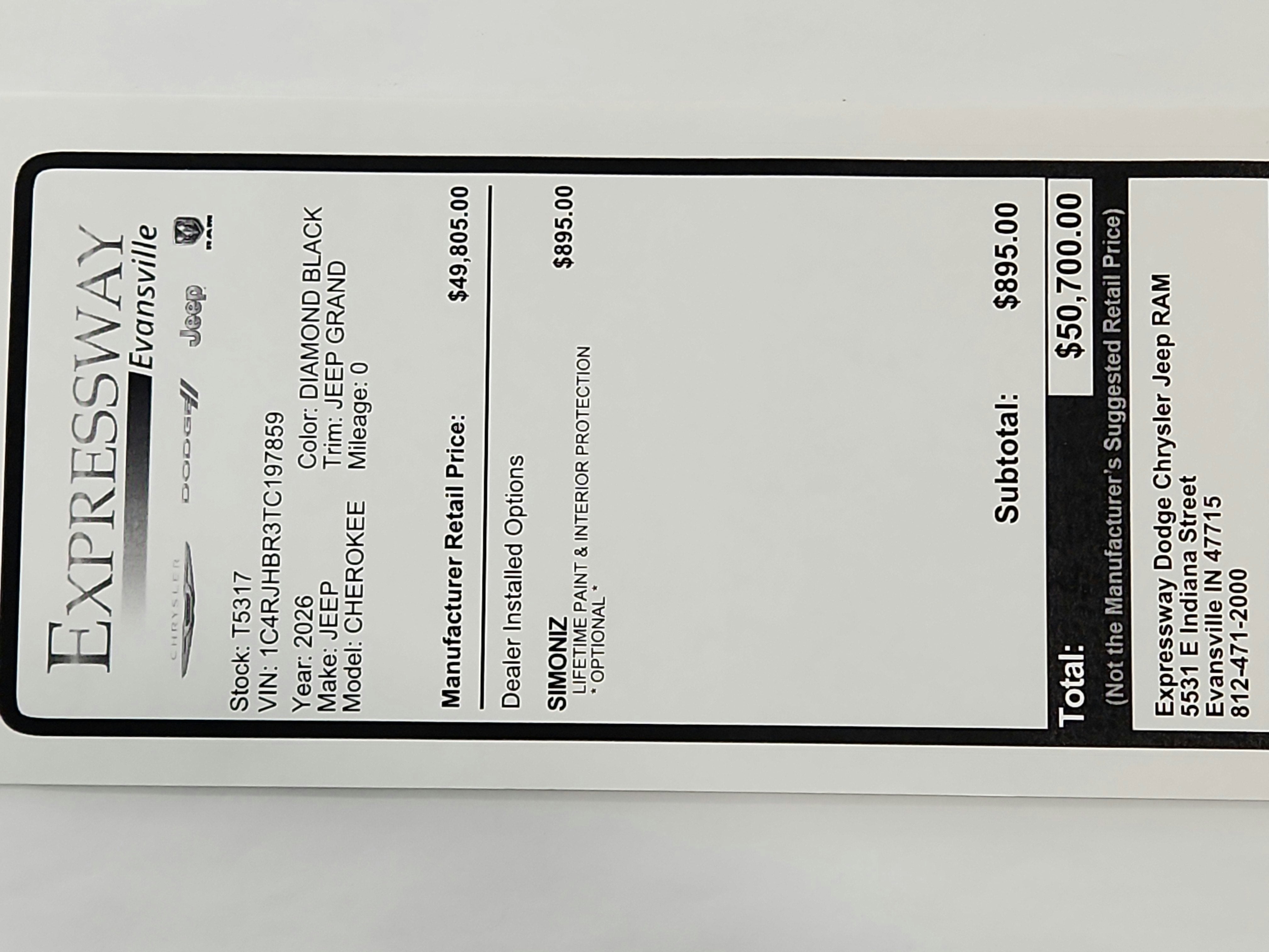 2026 Jeep Grand Cherokee JEEP GRAND CHEROKEE LIMITED 4X4