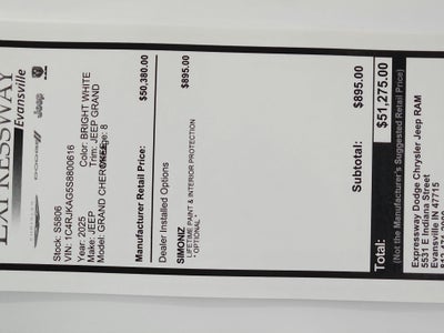 2025 Jeep Grand Cherokee JEEP GRAND CHEROKEE L LAREDO 4X4