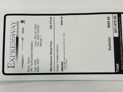 2026 Jeep Grand Cherokee JEEP GRAND CHEROKEE L LAREDO 4X4