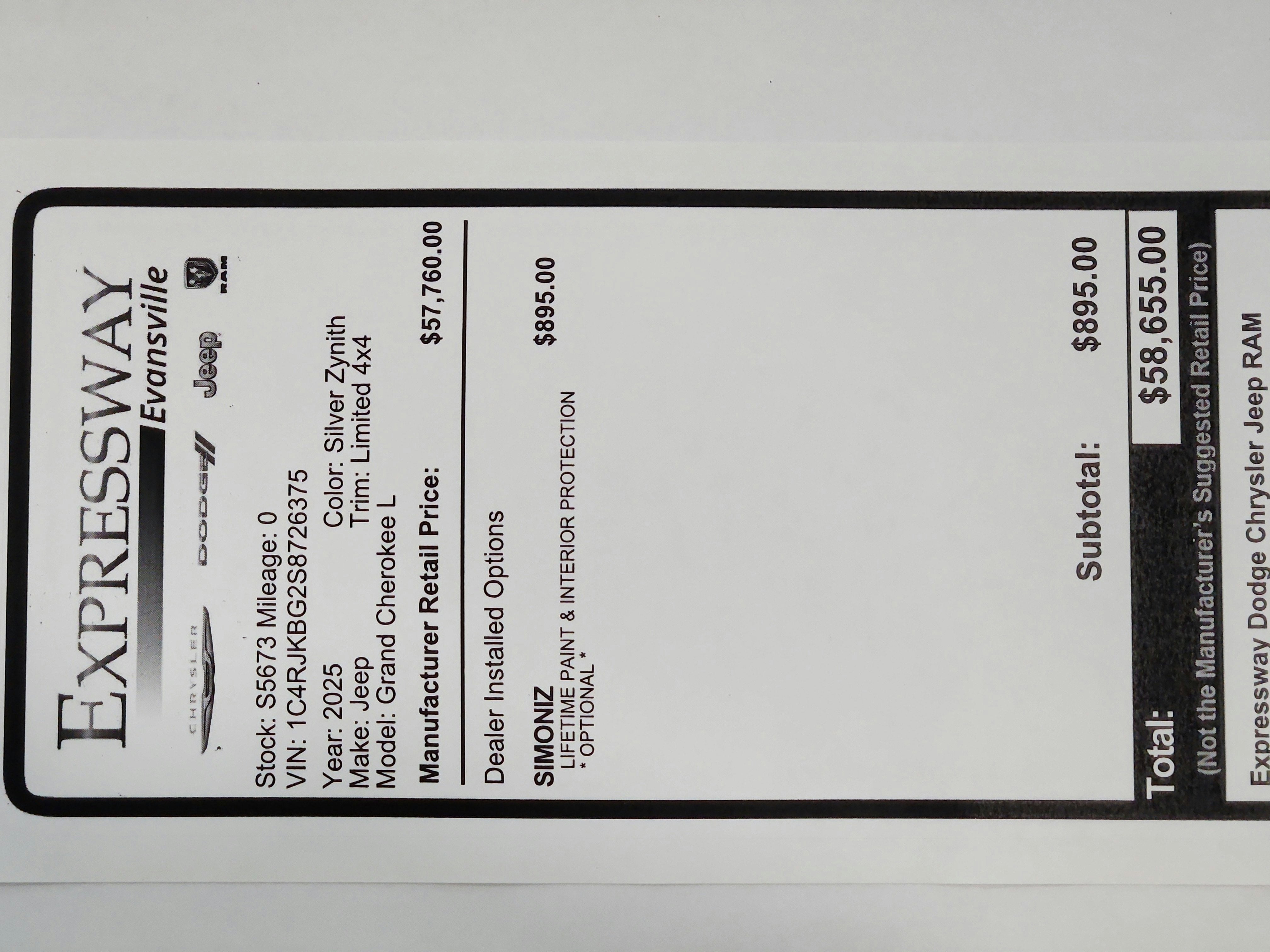 2025 Jeep Grand Cherokee JEEP GRAND CHEROKEE L LIMITED 4X4