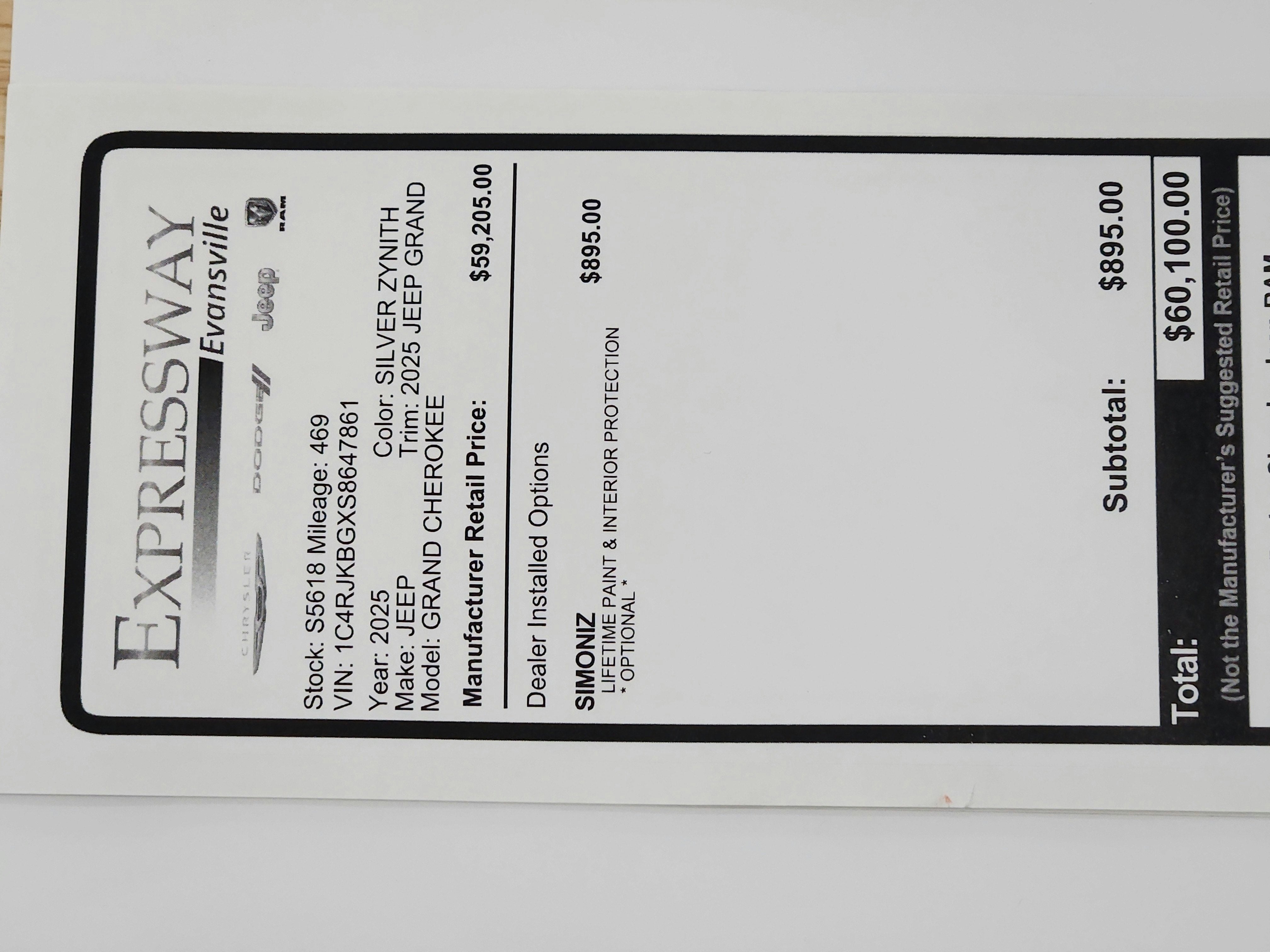 2025 Jeep Grand Cherokee 2025 JEEP GRAND CHEROKEE L LIMITED 4DR SUV 121.7 WB 4WD