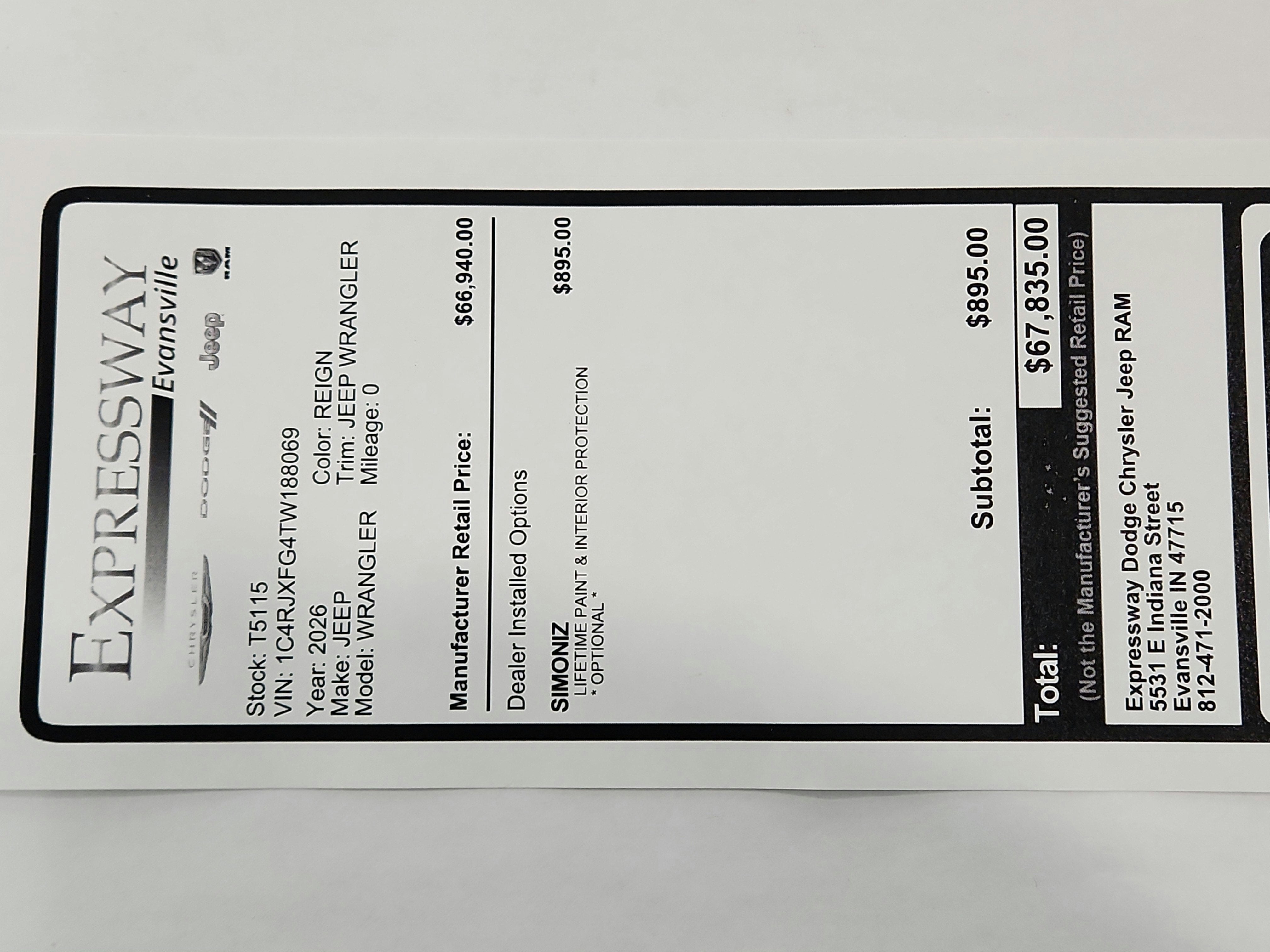 2026 Jeep Wrangler JEEP WRANGLER 4-DOOR RUBICON