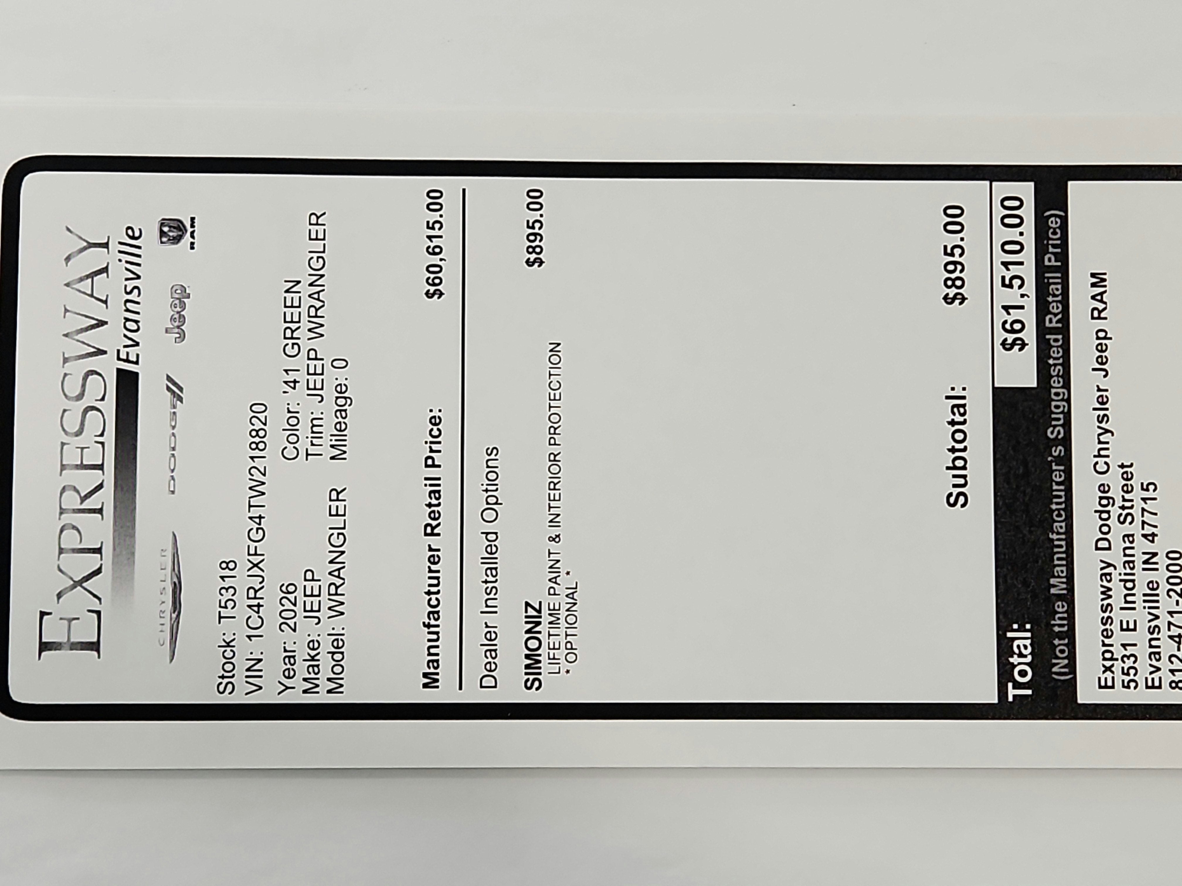 2026 Jeep Wrangler JEEP WRANGLER 4-DOOR RUBICON