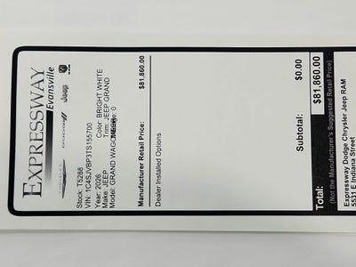 2026 Jeep Grand Wagoneer JEEP GRAND WAGONEER LIMITED 4X4