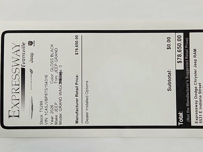 2026 Jeep Grand Wagoneer JEEP GRAND WAGONEER LIMITED 4X4