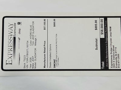 2026 Jeep Gladiator JEEP GLADIATOR RUBICON 4X4