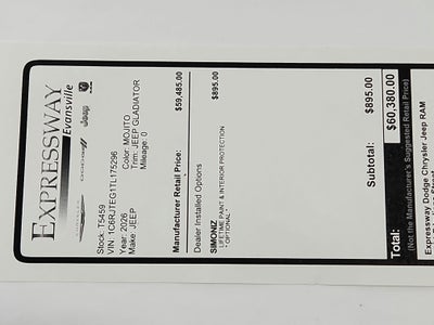 2026 Jeep Gladiator JEEP GLADIATOR MOJAVE 4X4