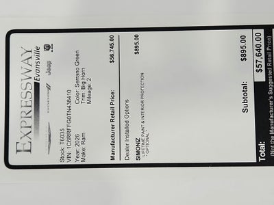 2026 RAM 1500 Big Horn