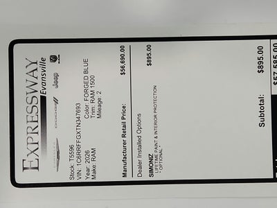 2026 RAM Ram 1500 RAM 1500 BIGHORN/LONESTAR CREW 4X4 (144.5 IN WB 5 FT 7 IN BOX)