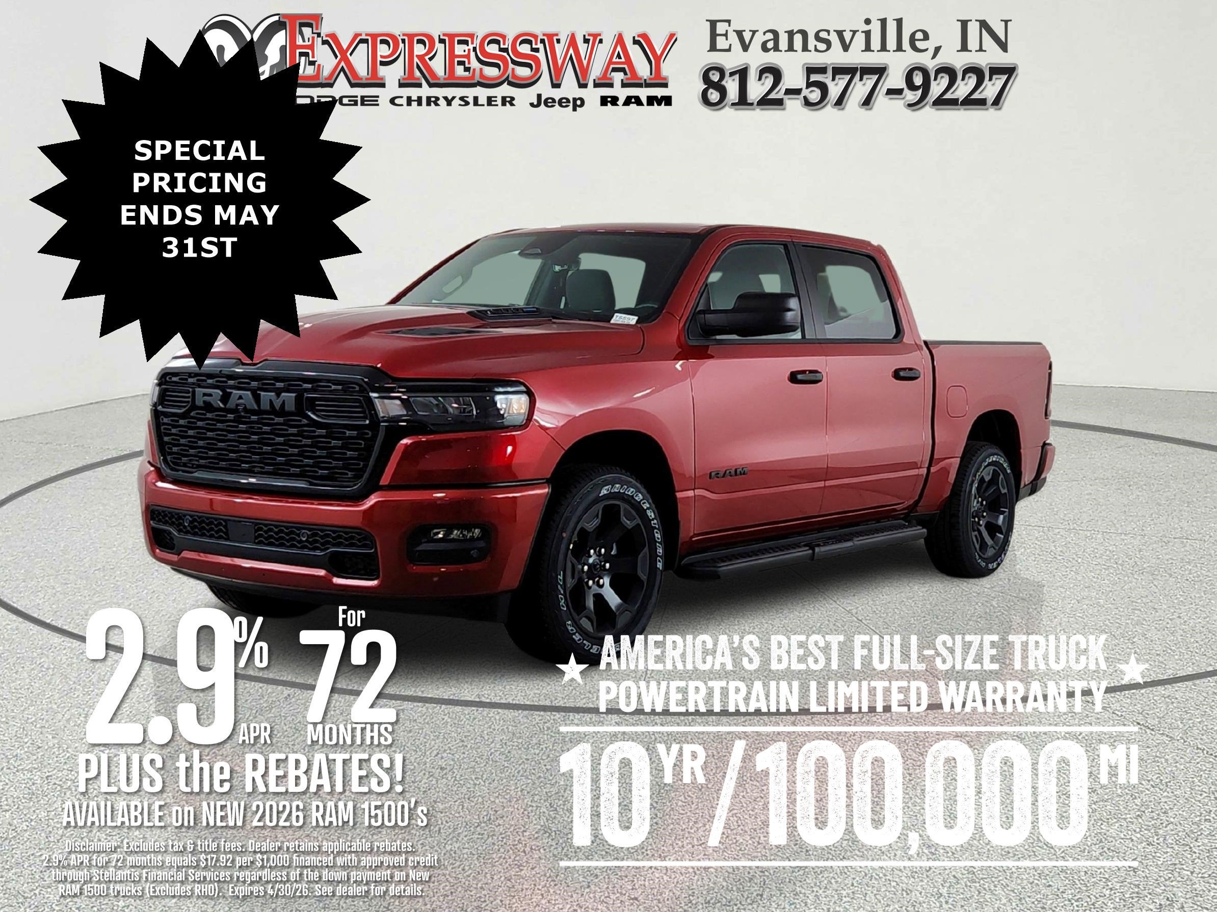 2026 RAM Ram 1500 RAM 1500 TRADESMAN CREW CAB 4X4 (144.5 IN WB 5 FT 7 IN BOX)