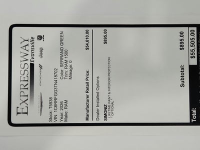 2026 RAM Ram 1500 Express
