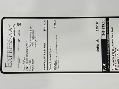 2026 RAM 1500 Tradesman