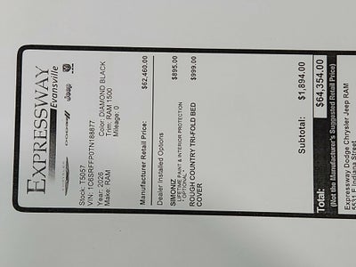 2026 RAM Ram 1500 RAM 1500 BIGHORN/LONESTAR CREW 4X4 (144.5 IN WB 5 FT 7 IN BOX)