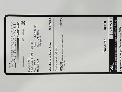 2026 RAM Ram 1500 Big Horn