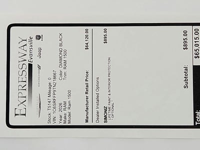 2026 RAM Ram 1500 RAM 1500 BIGHORN/LONESTAR CREW 4X4 (144.5 IN WB 5 FT 7 IN BOX)