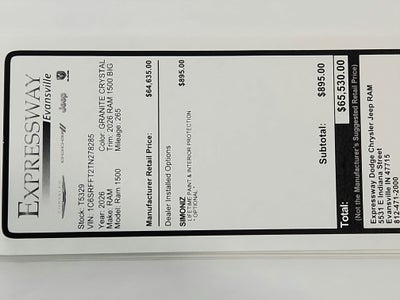 2026 RAM Ram 1500 2026 RAM 1500 BIG HORN/LONE STAR CREW CAB 4DR 144.5 WB 4WD