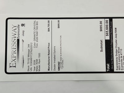 2026 RAM Ram 1500 2026 RAM 1500 BIG HORN/LONE STAR CREW CAB 4DR 144.5 WB 4WD