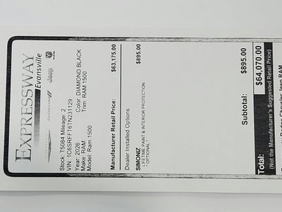 2026 RAM Ram 1500 RAM 1500 BIGHORN/LONESTAR CREW 4X4 (144.5 IN WB 5 FT 7 IN BOX)