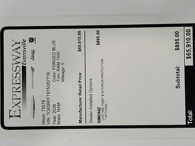 2026 RAM Ram 1500 RAM 1500 BIGHORN/LONESTAR CREW 4X4 (144.5 IN WB 5 FT 7 IN BOX)