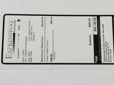 2026 RAM Ram 1500 RAM 1500 BIGHORN/LONESTAR CREW 4X4 (144.5 IN WB 5 FT 7 IN BOX)