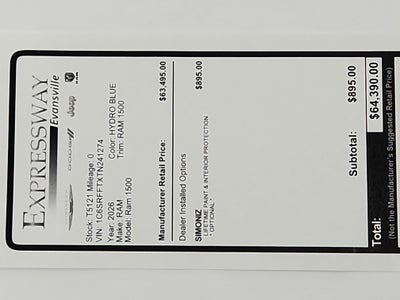 2026 RAM Ram 1500 RAM 1500 BIGHORN/LONESTAR CREW 4X4 (144.5 IN WB 5 FT 7 IN BOX)