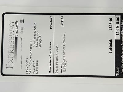 2027 RAM Ram 1500 Big Horn