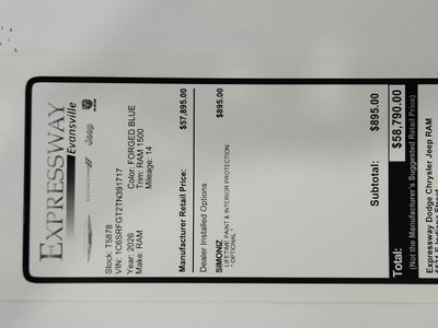 2026 RAM Ram 1500 Express