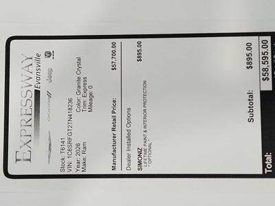 2026 RAM Ram 1500 Express 4x4 Crew Cab 5'7" Box