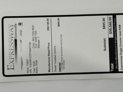 2026 RAM Ram 1500 RAM 1500 TRADESMAN CREW CAB 4X4 (144.5 IN WB 5 FT 7 IN BOX)