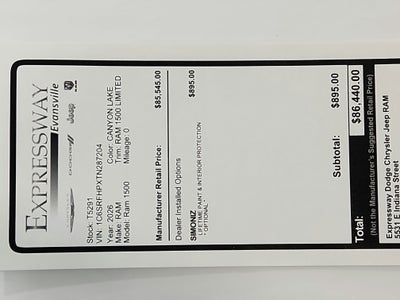 2026 RAM Ram 1500 RAM 1500 LIMITED CREW CAB 4X4 (144.5 IN WB 5 FT 7 IN BOX)